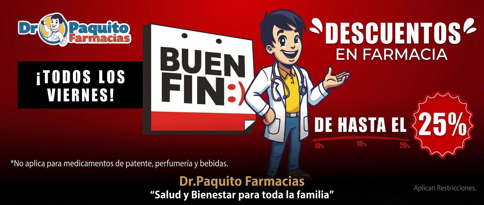 Descuentos en farmacia de viernes
